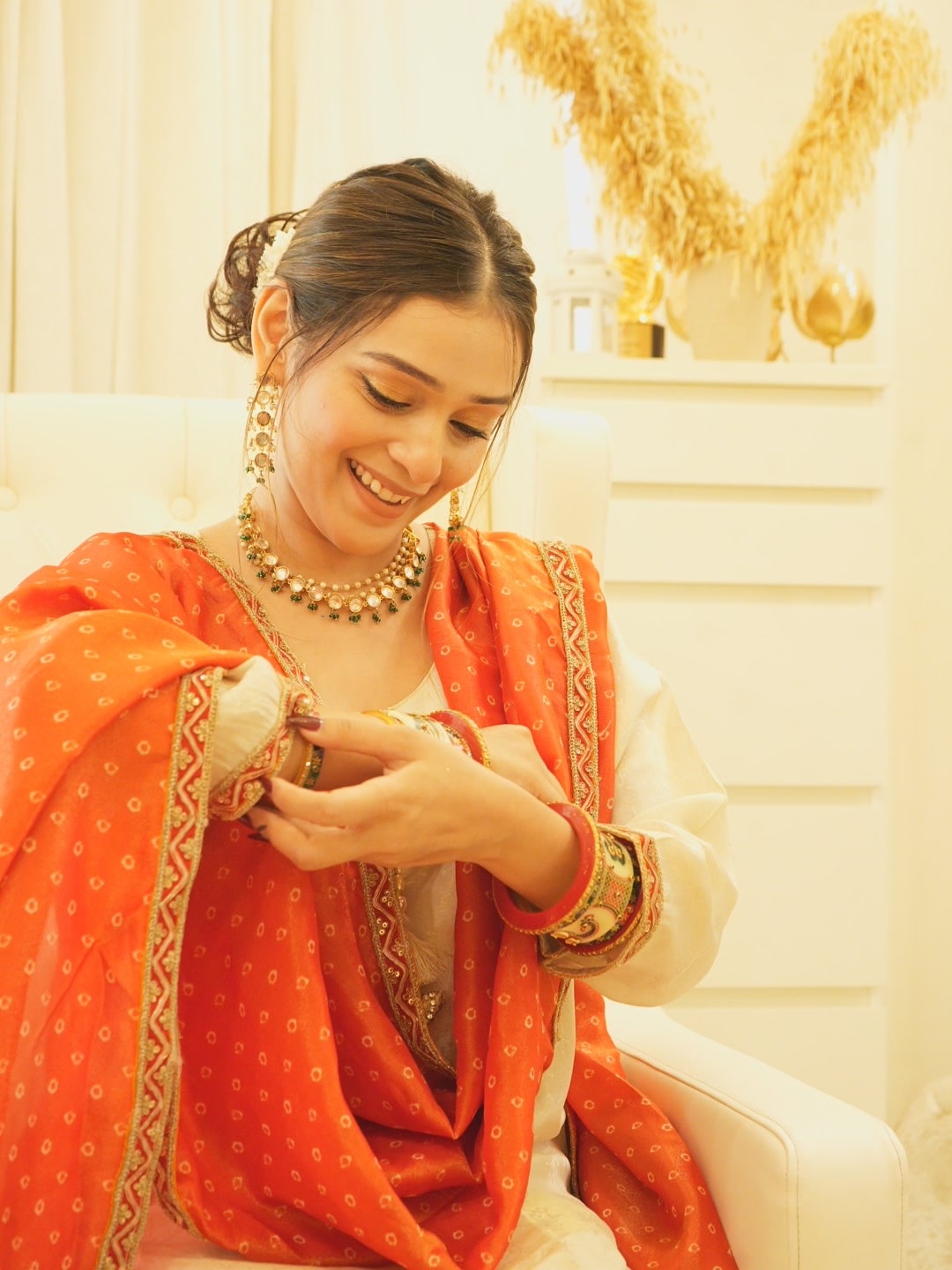 rj mahvash traditional look