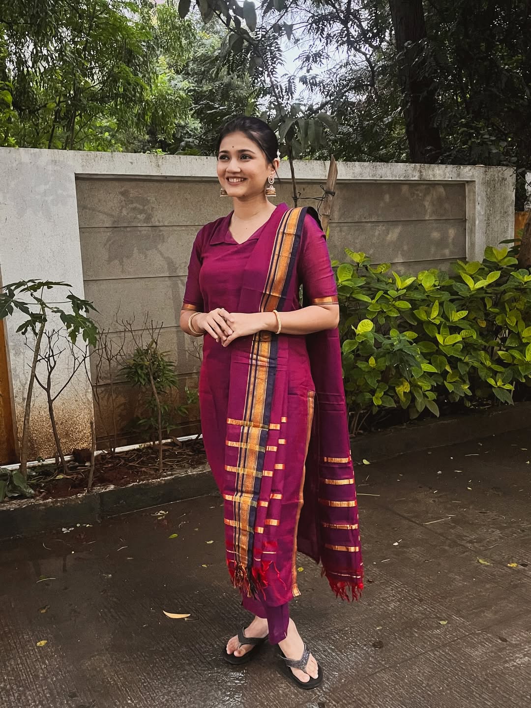 dnyanada ramtirthkar traditional look