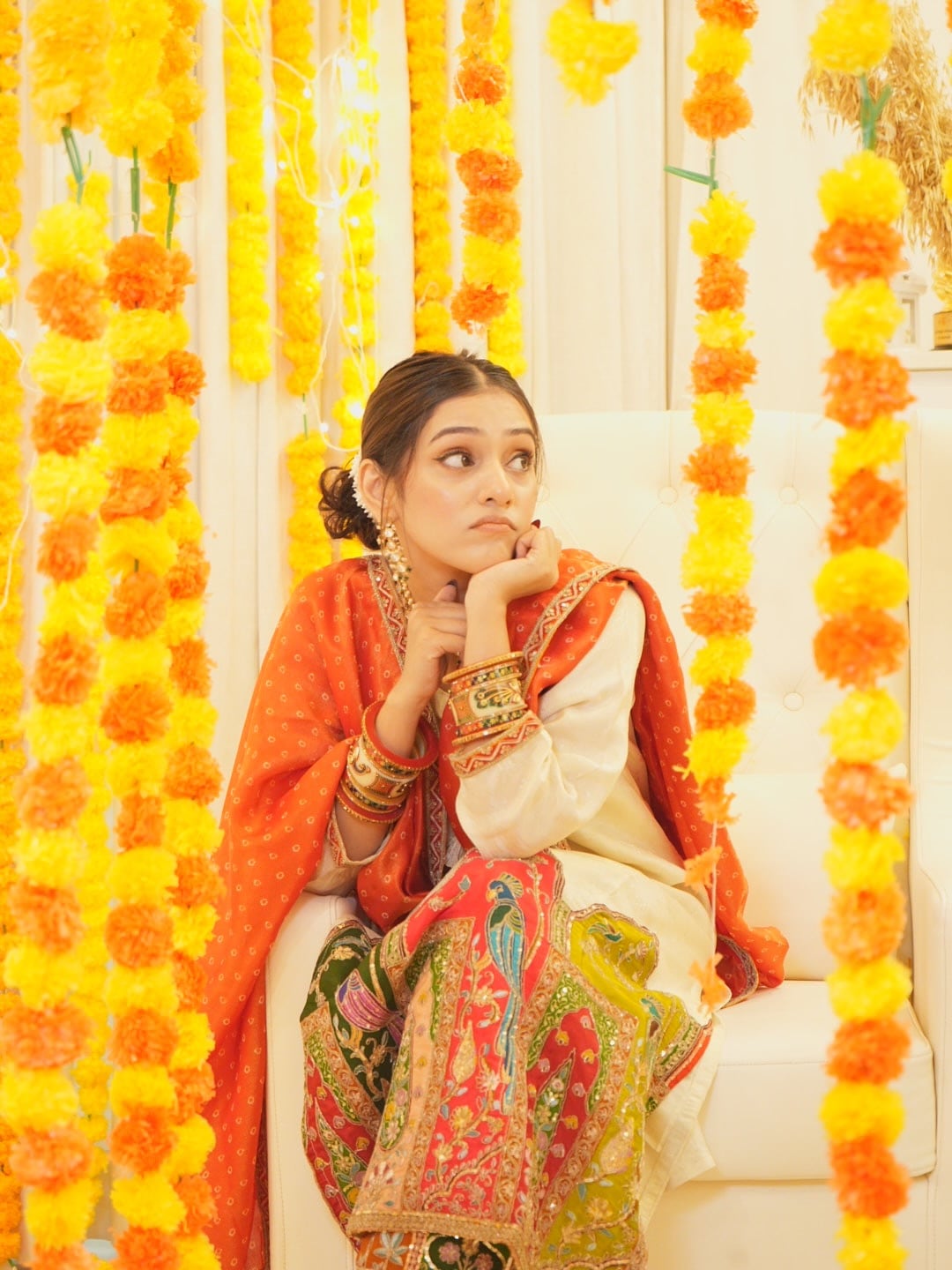 rj mahvash traditional look