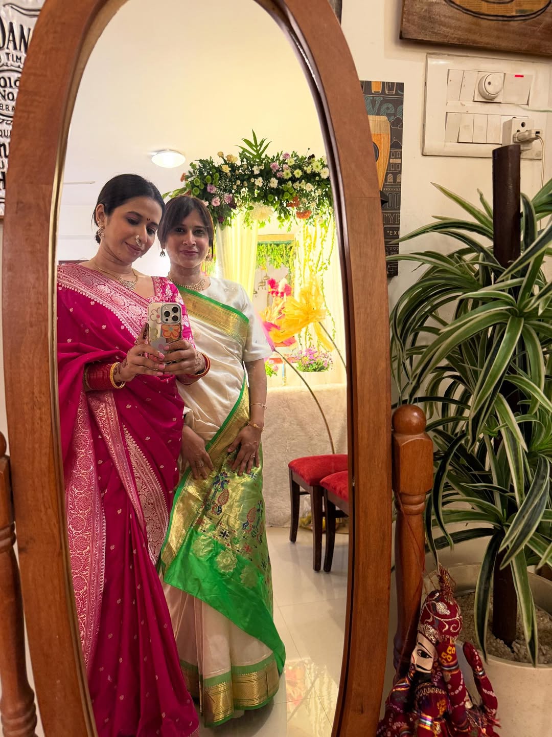 shreya bugade pink saree traditonal photoshoot