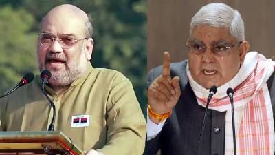 जगदीप धनखड यांच्या राजीनाम्याबाबत पहिल्यांदाच बोलले अमित शाह, म्हणाले; “त्यांना…”