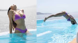 Anusha Dandekar bikini look, bold photos