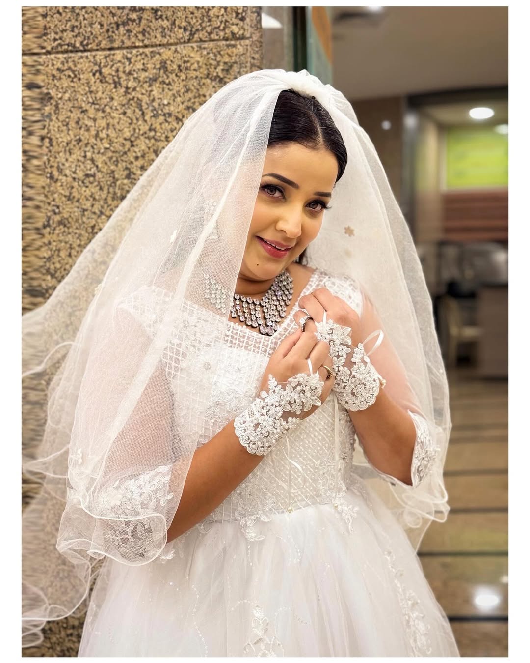 Apurva Nemlekar White Gown Christian Bride