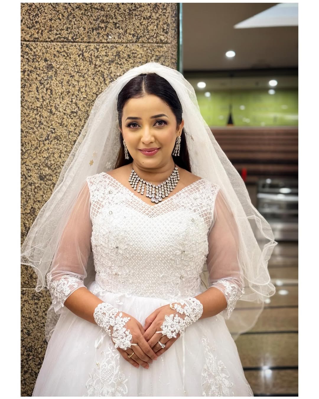 Apurva Nemlekar White Gown Christian Bride