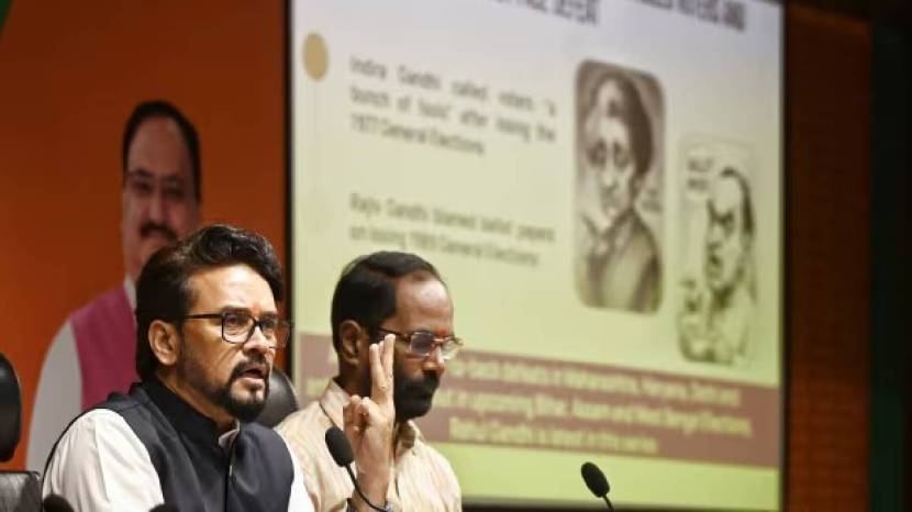 BJP levels 'vote theft' allegations against Rahul