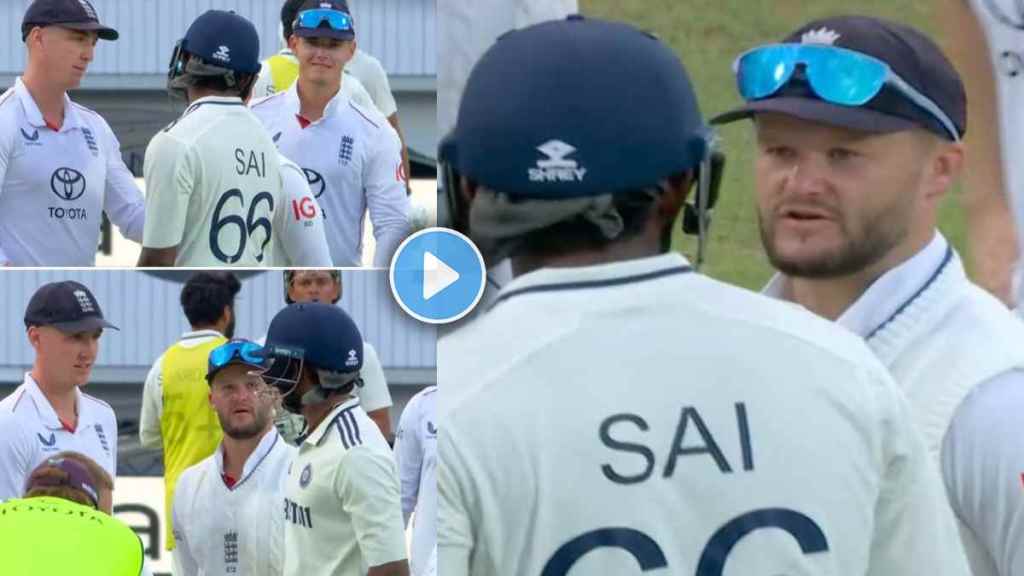Sai Sudharsan Gives Befitting Reply to Ben Stokes Who Might Tease Him After Getting Out Video