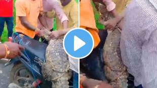 Crocodile Bike shocking Rescue Video viral