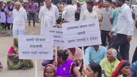 Demand to the government to provide regular water supply to 38 villages in Shegaon