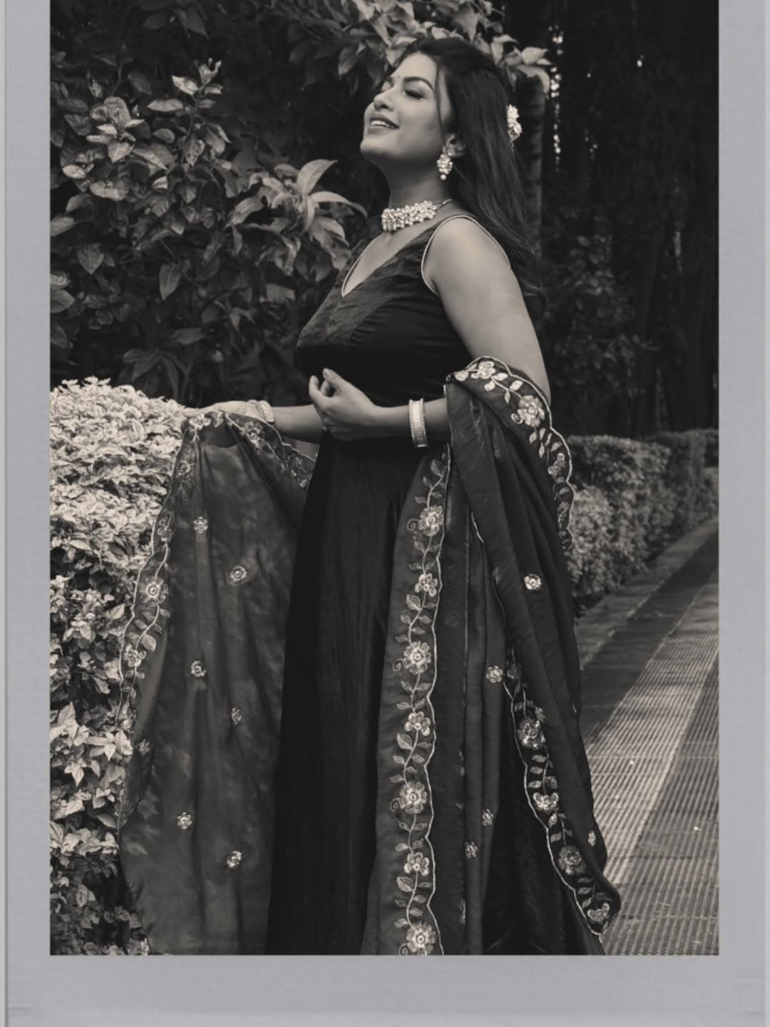 Dhanshri Kadgaonkar beautiful new look in purple dress