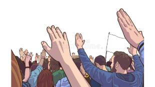 Education department officials protest pune