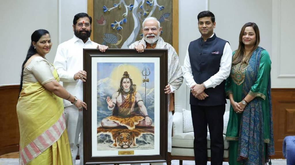 Deputy Chief Minister Eknath Shinde meets Prime Minister Narendra Modi