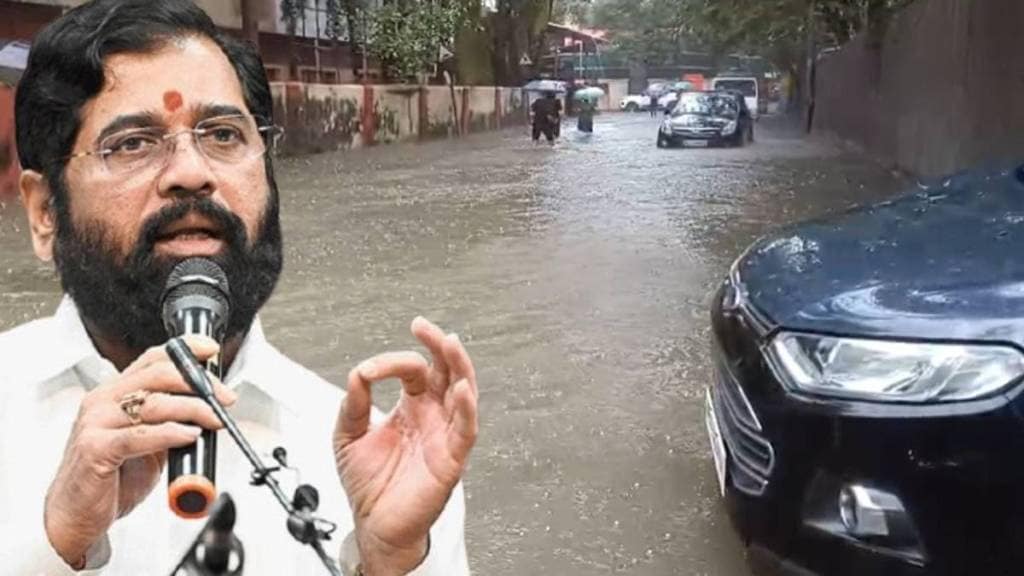Eknath Shinde reviews the rainfall situation in Mumbai Thane