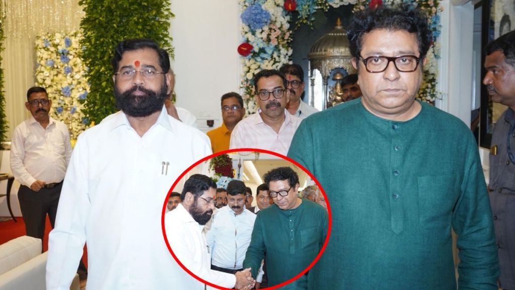 Eknath Shinde visit Raj Thackeray House