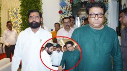 Eknath Shinde: उपमुख्यमंत्री एकनाथ शिंदेंनी घेतलं राज ठाकरेंच्या घरातील गणपतीचं दर्शन; बाहेर येताच सूचक विधान करत म्हणाले…