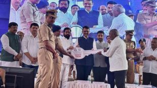 CM Devendra Fadnavis hands over keys of new police housing complex in Kolhapur