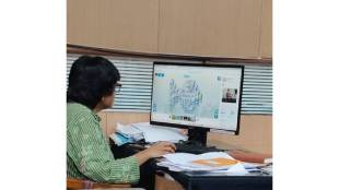 Female officers of the District Women and Child Development Department were found playing online games