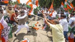 पंतप्रधान मोदी आणि त्यांच्या आईचा अवमान: काँग्रेस-भाजपा कार्यकर्ते भिडले, हाणामारीचा व्हिडीओ व्हायरल; अमित शाहांकडून टीका