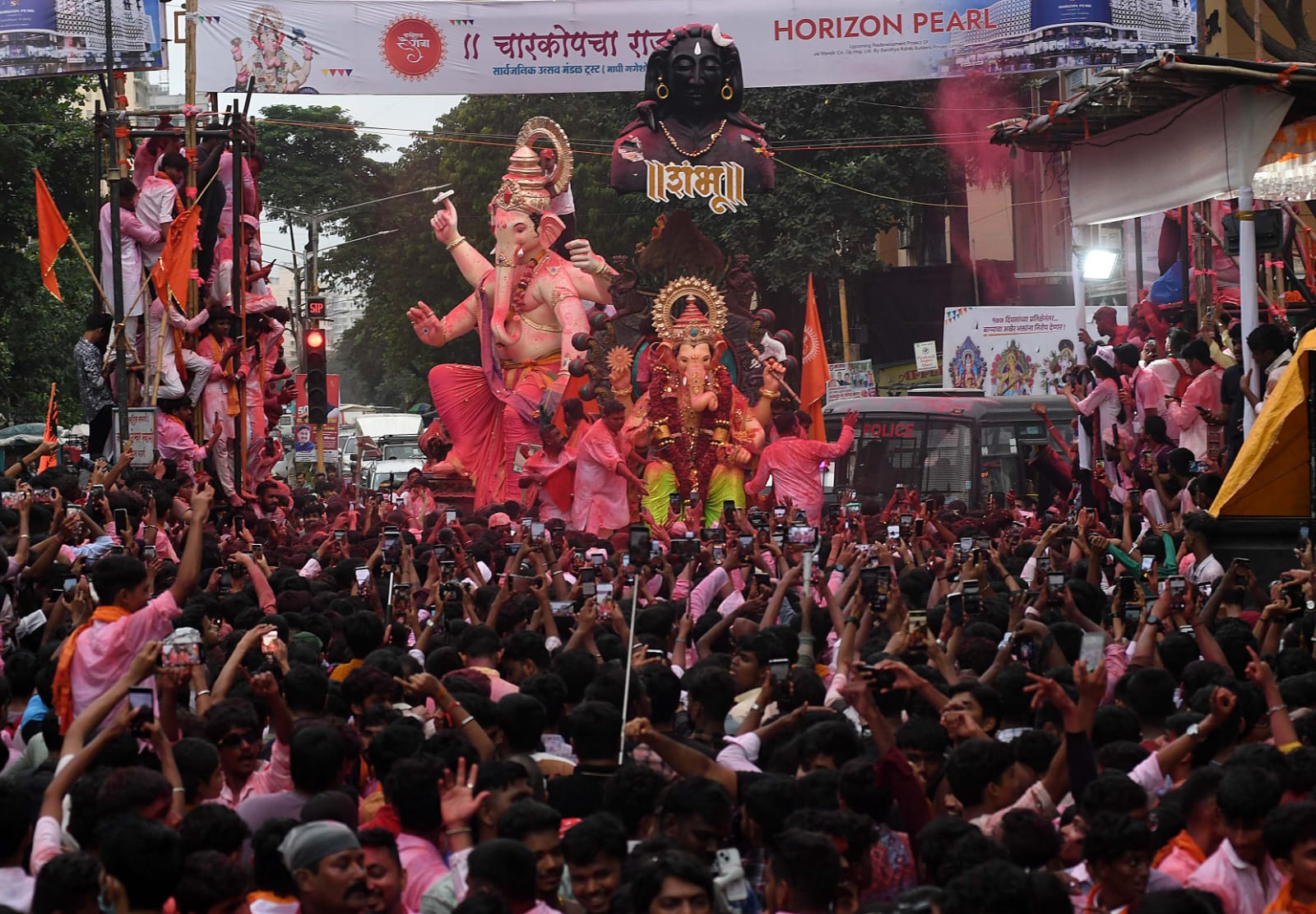Ganesh idols immersed at Charkop after 177 days delay at the end of Maghi Ganeshotsav 2025