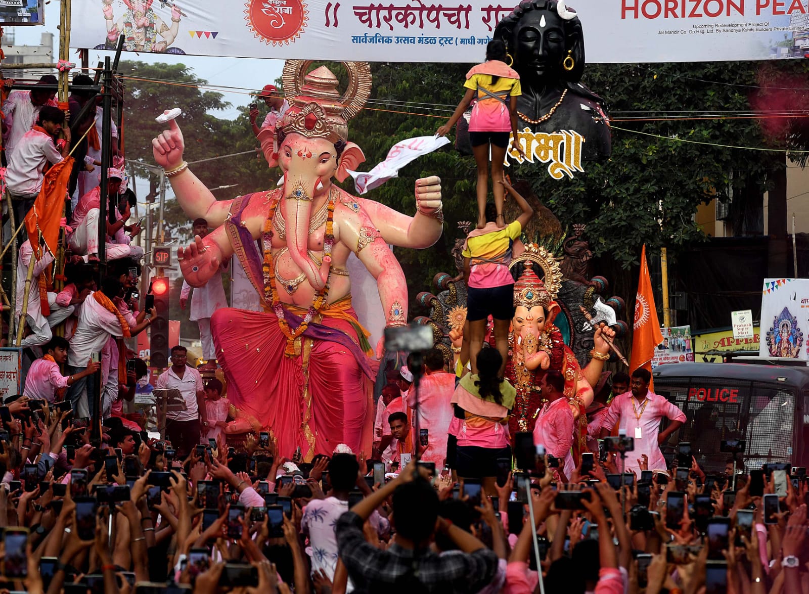Ganesh idols immersed at Charkop after 177 days delay at the end of Maghi Ganeshotsav 2025