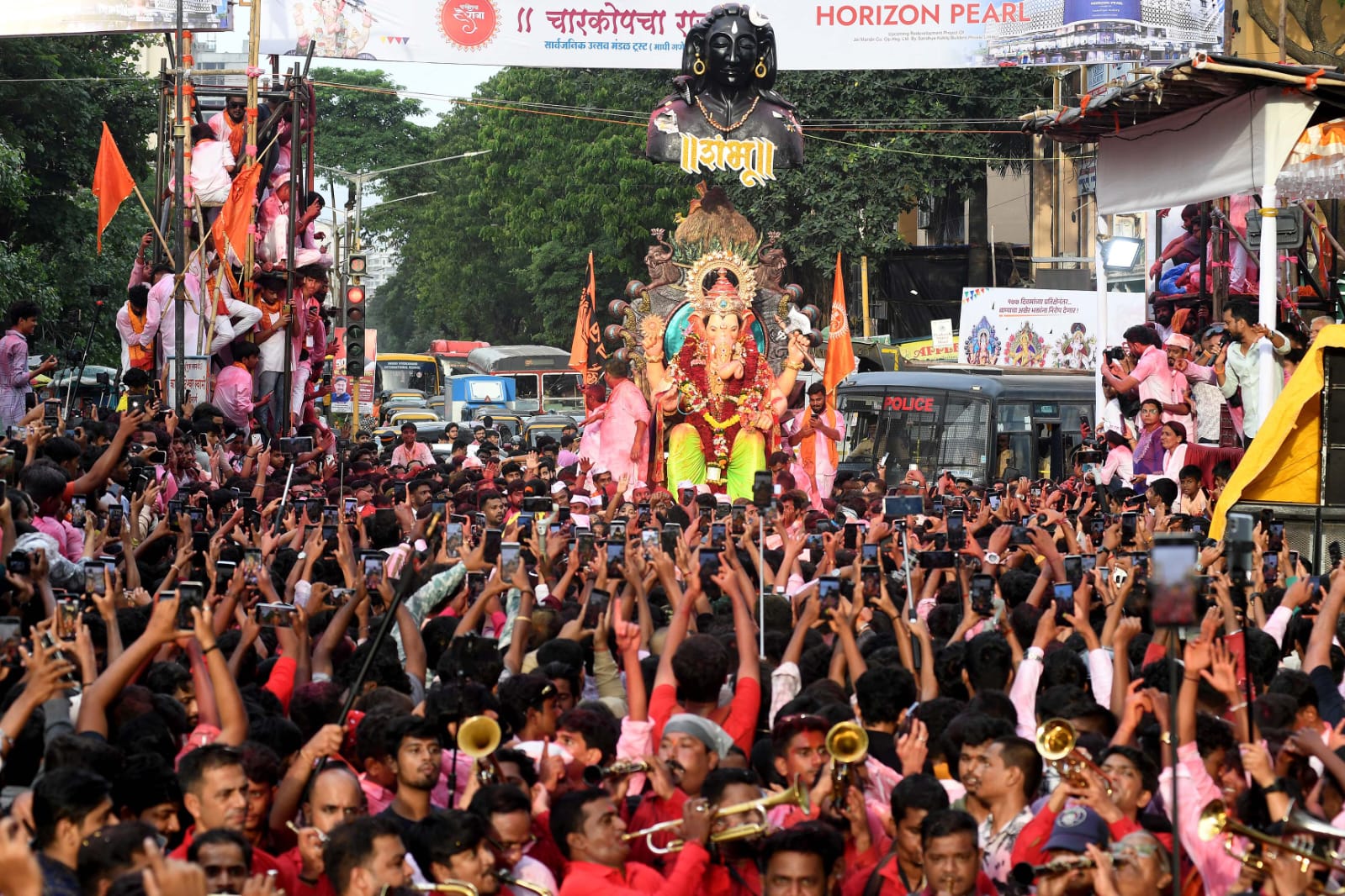 Ganesh idols immersed at Charkop after 177 days delay at the end of Maghi Ganeshotsav 2025