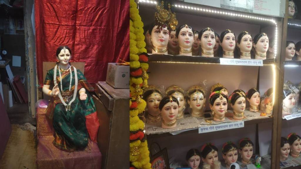 Excitement for purchasing materials for Gauri Puja in Vasai