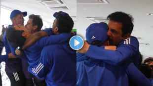 Gautam Gambhir Bold Celebration in Dressing Room With Coaching Staff Video Viral