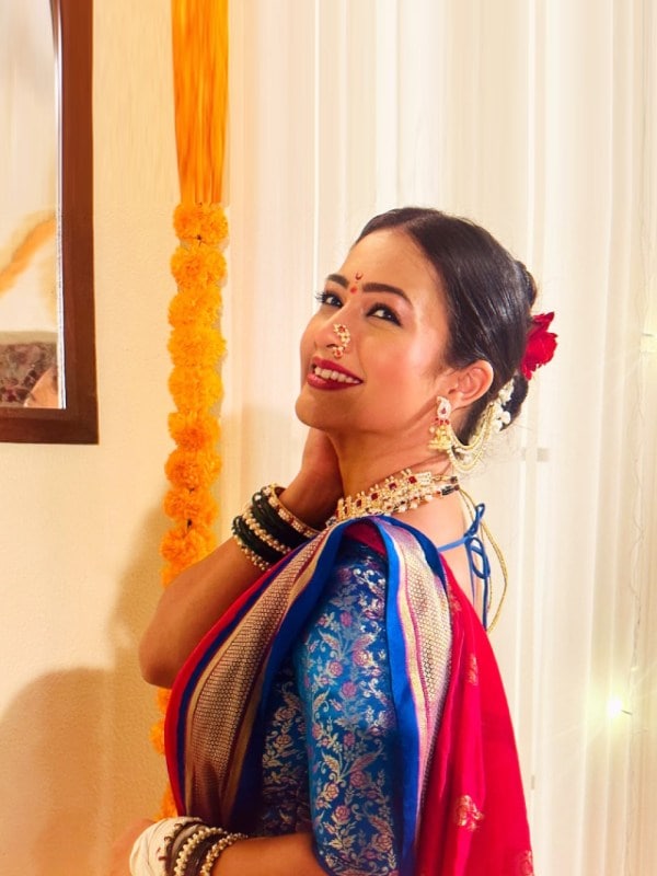 Girija Prabhu Mangalagaur Look