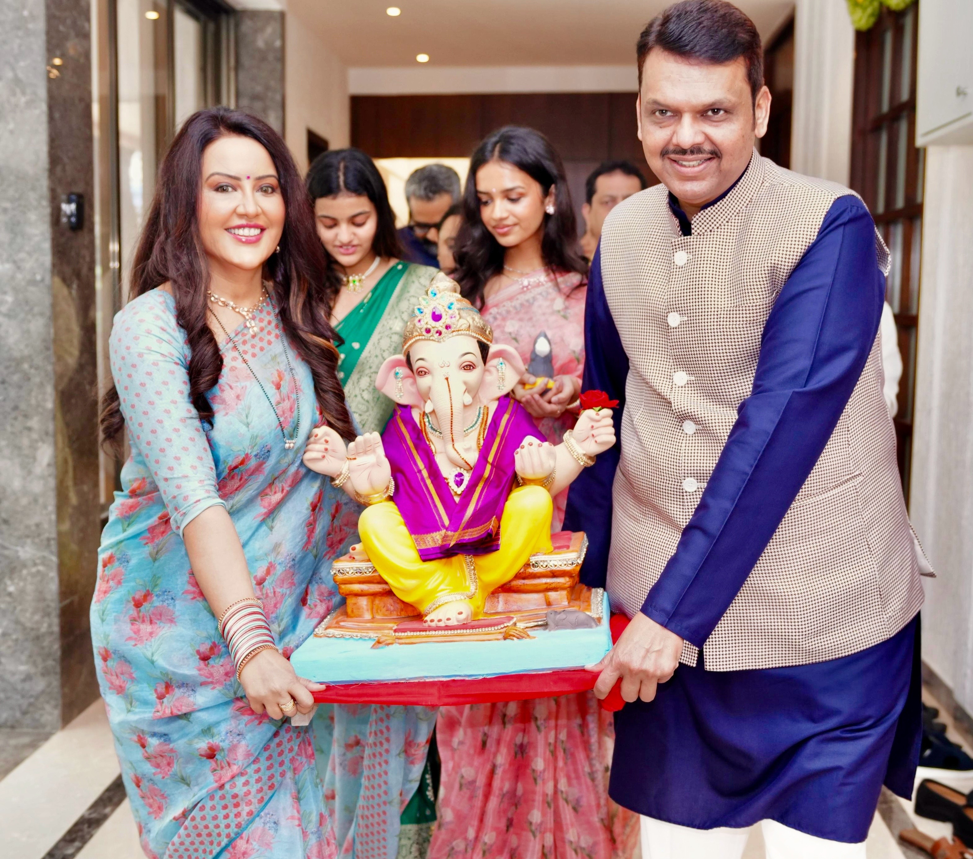 Politicians Ganesh Chaturthi celebrations 2025
