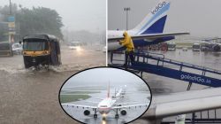 Mumbai Rain: मुंबईतील पावसाचा विमान वाहतुकीलाही तडाखा; ९ विमानांचे लँडिंग रद्द, प्रवाशांसाठी महत्त्वाची घोषणा