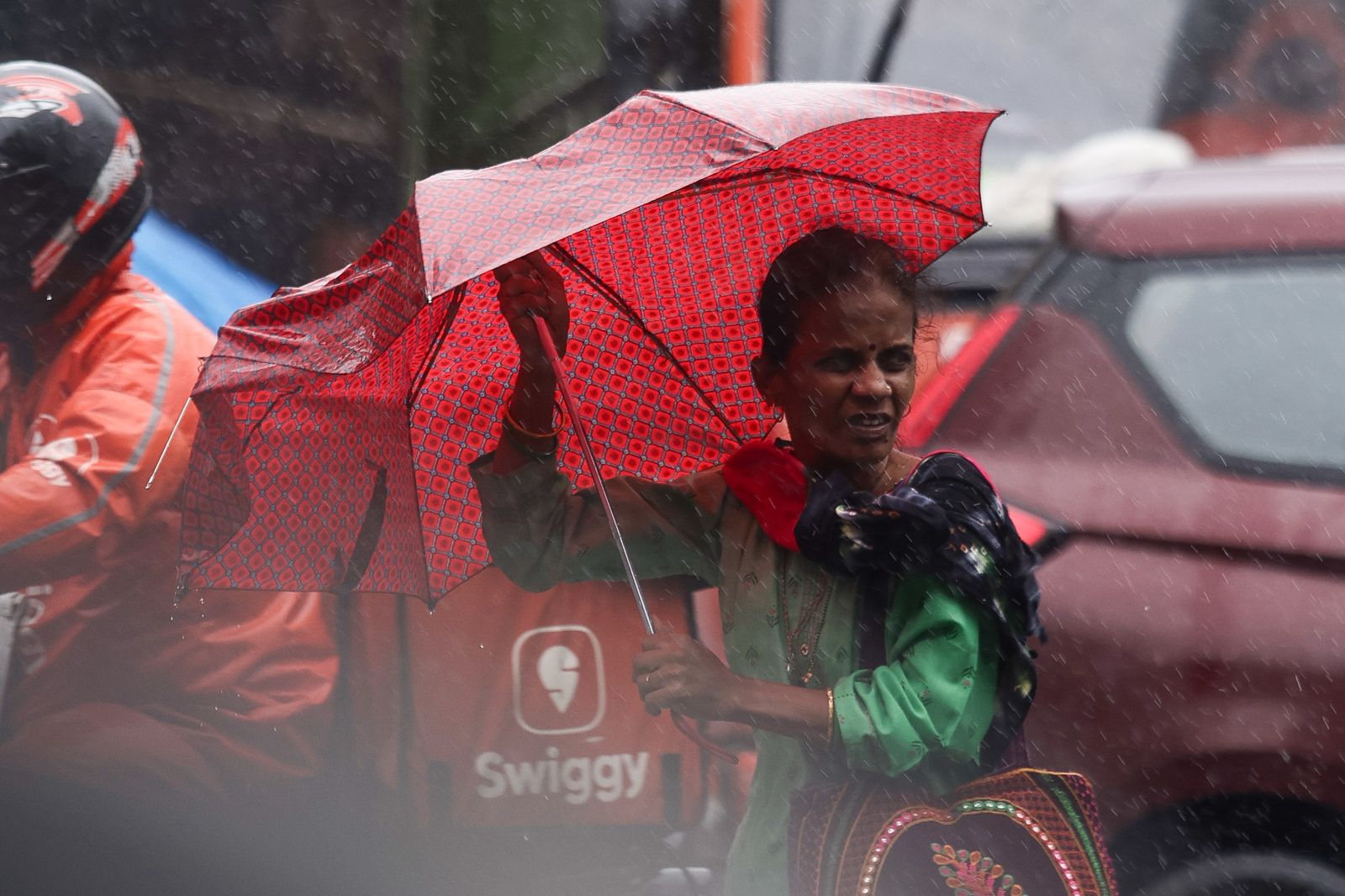 Heavy rain lashes Mumbai on Sunday as the IMD issues an orange alert for the city