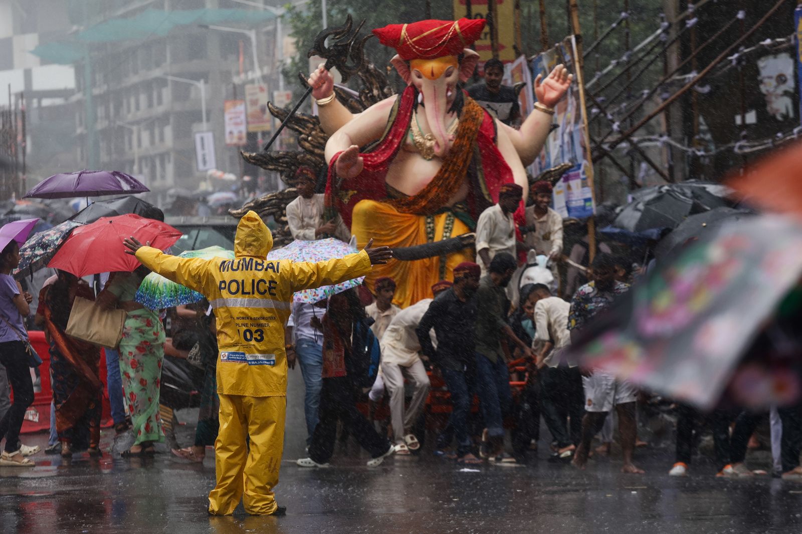 Heavy rain lashes Mumbai on Sunday as the IMD issues an orange alert for the city