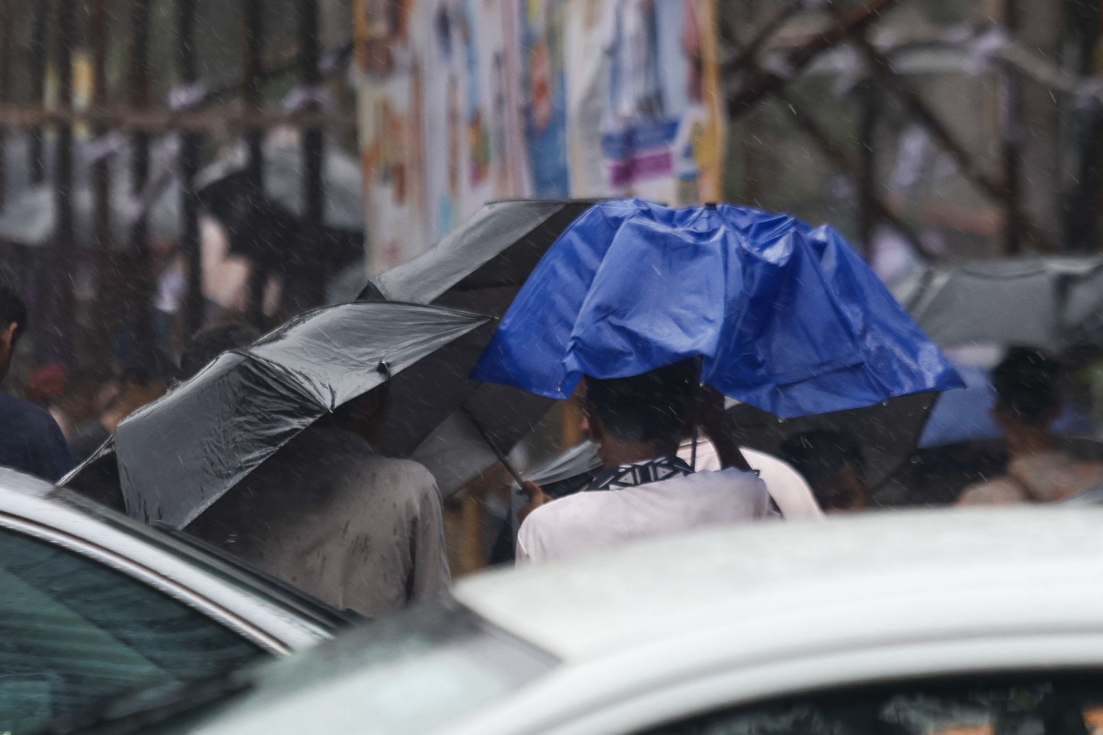 Heavy rain lashes Mumbai on Sunday as the IMD issues an orange alert for the city