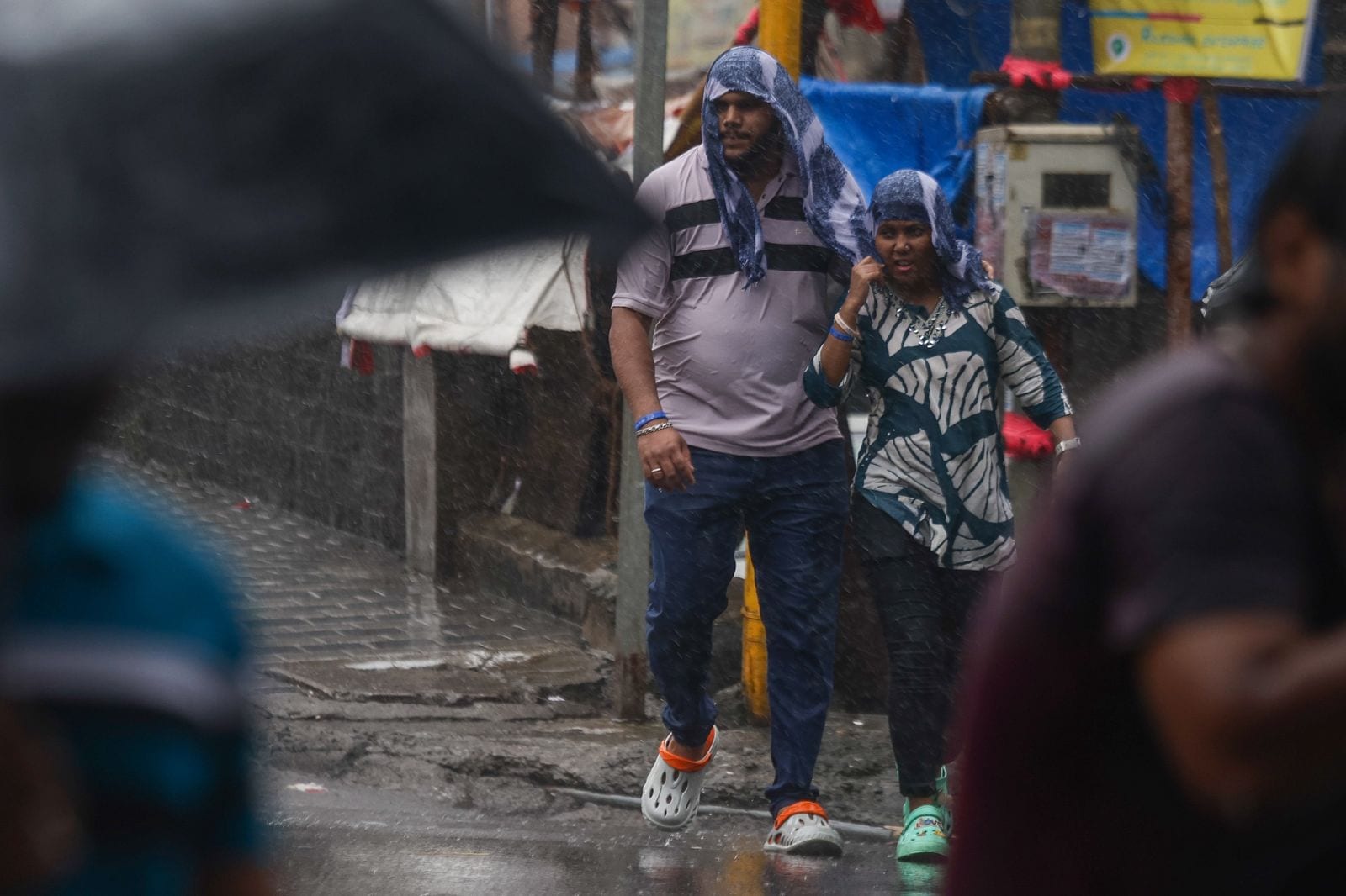 Heavy rain lashes Mumbai on Sunday as the IMD issues an orange alert for the city