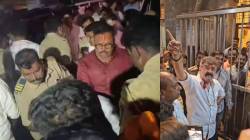 Jitendra Awhad : तुळजापूर मंदिराबाहेर जितेंद्र आव्हाडांची गाडी भाजपा कार्यकर्त्यांनी अडवली, जोरदार घोषणाबाजी; नेमकं काय घडलं?