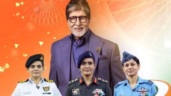 Kaun Banega Crorepati 17 Independence Day special episode with Operation Sindoor women officers Colonel Sofiya Qureshi Wing Commander Vyomika Singh and Commander Prerna Deosthalee watch promo
