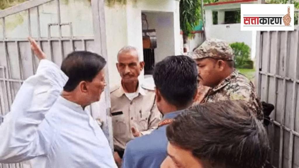 मध्य प्रदेशचे भाजपाचे आमदार नरेंद्र सिंह कुशवाह यांनी थेट जिल्हाधिकाऱ्यांना दमदाटी केली आहे. (छायाचित्र दी इंडियन एक्स्प्रेस)
