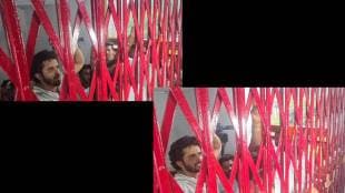 MNS workers protest outside the Municipal Commissioner's office