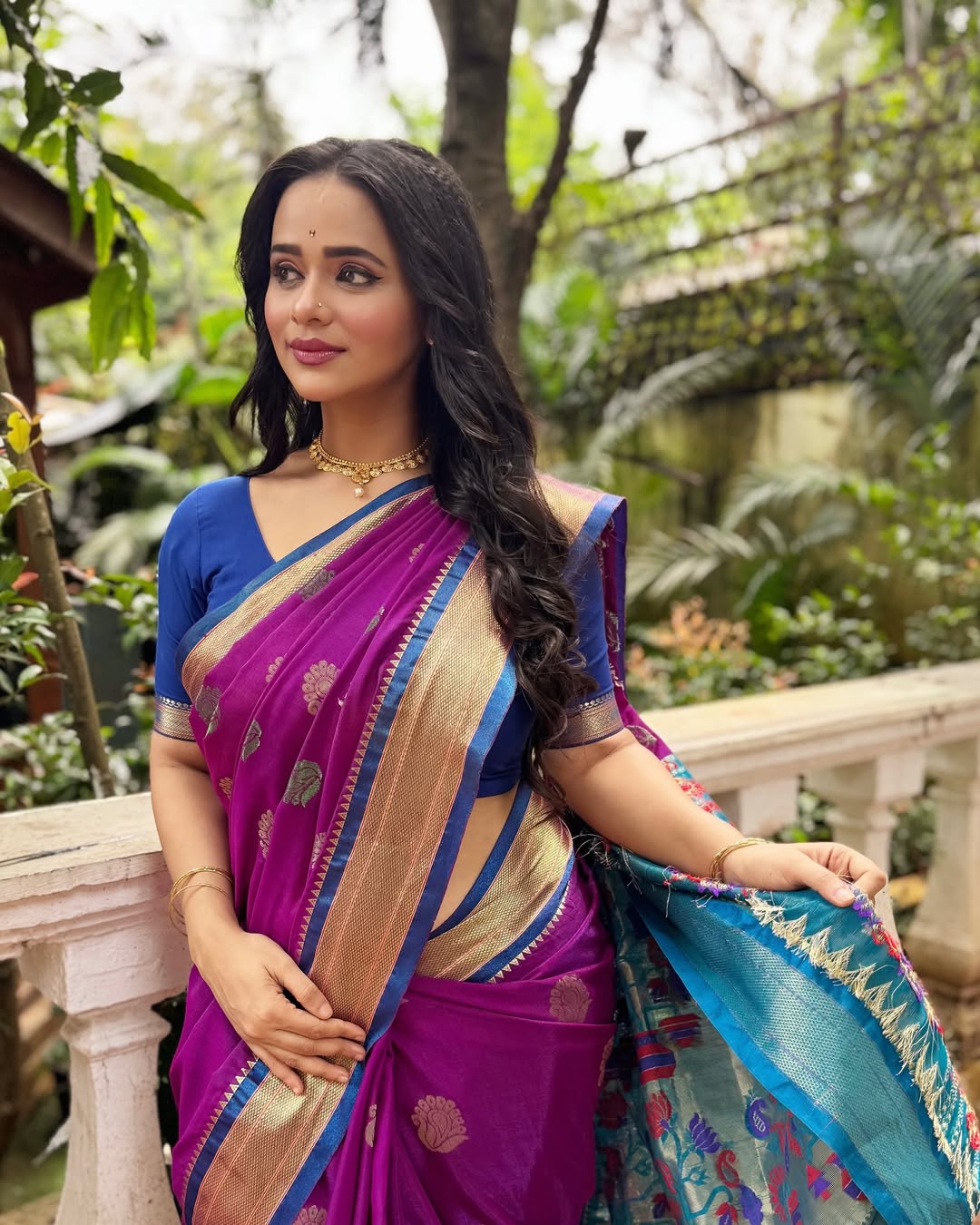 Madhura Joshi Green Paithani Saree