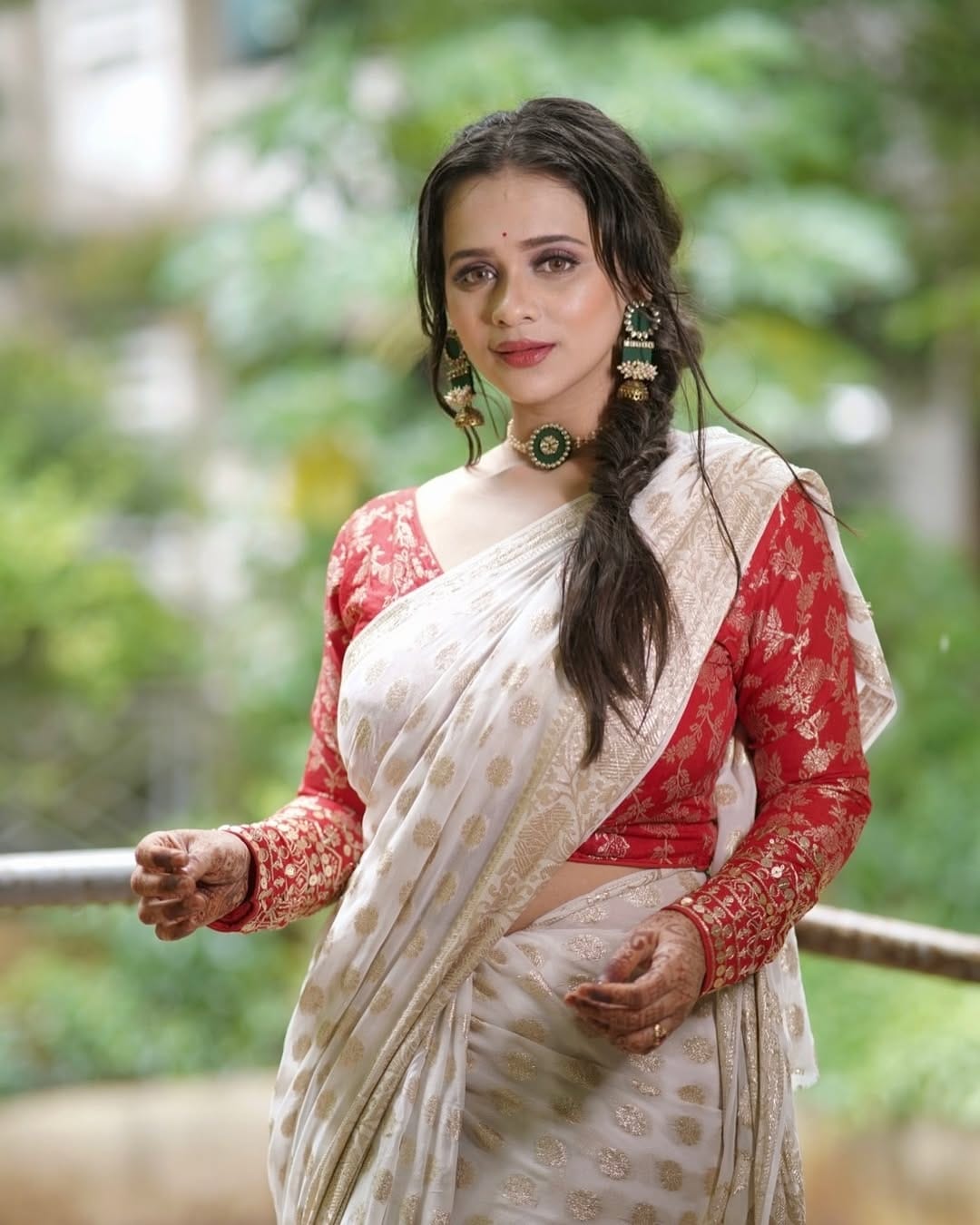 Madhura Joshi Green Paithani Saree