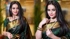 Photos: मोत्यांचे दागिने, हिरवी पैठणी साडी; मधुरा जोशीच्या फोटोंनी वेधले लक्ष