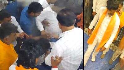 लिफ्ट पहिल्या मजल्यावरून खाली कोसळली आणि मनोज जरांगे पाटील थोडक्यात बचावले