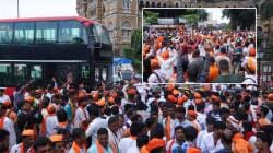 Maratha Reservation : मुंबईत लोटला मराठा बांधवांचा जनसागर! आझाद मैदान परिसरात अलोट गर्दी