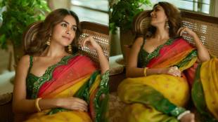 Mrunal thakur ganeshotsav saree look 2025