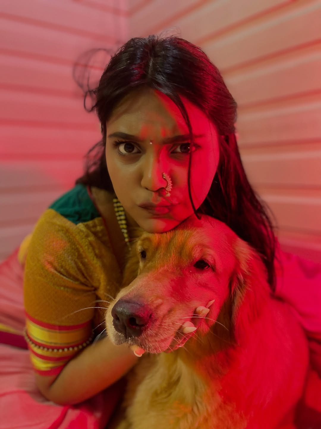 Mrunmayee Kadam Pink Irkal Saree Look