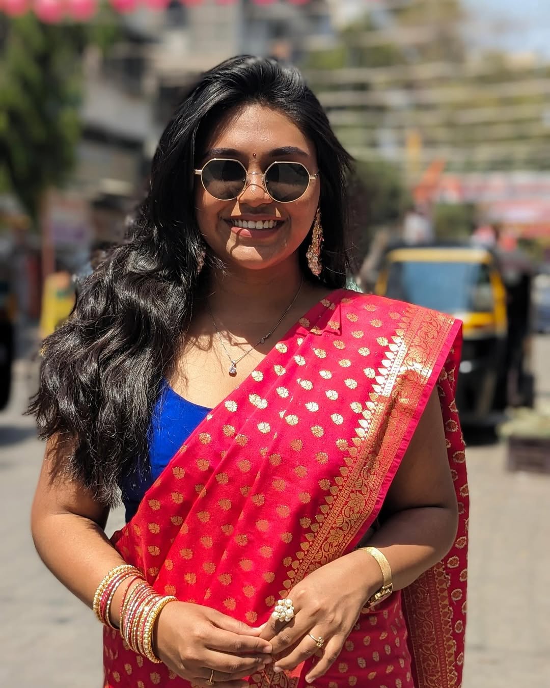 Mrunmayee Kadam Pink Irkal Saree Look