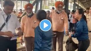 viral video Mumbai Woman Shouts At Railway officers