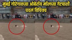 मुंबईत पावसाचा कहर! गोरेगावच्या ओबेरॉय मॉलच्या गेटसमोर मुसळधारेमुळे काय घडलं तुम्ही पाहिलंत का? Video होतोय तुफान व्हायरल
