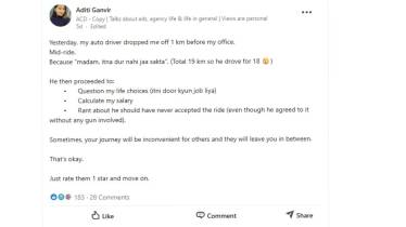 Mumbai Rikshaw Driver Viral Post