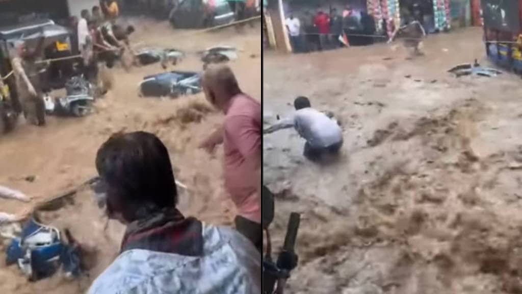 Mumbra Heavy Rain Shocking Video