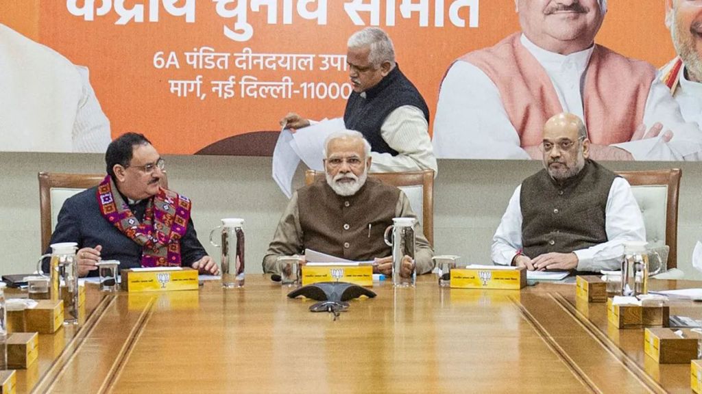 भाजपाच्या बैठकीत उपराष्ट्रपती पदासाठी उमेदवाराचे नाव निश्चित करण्यात येणार आहे. (Photo: PTI)